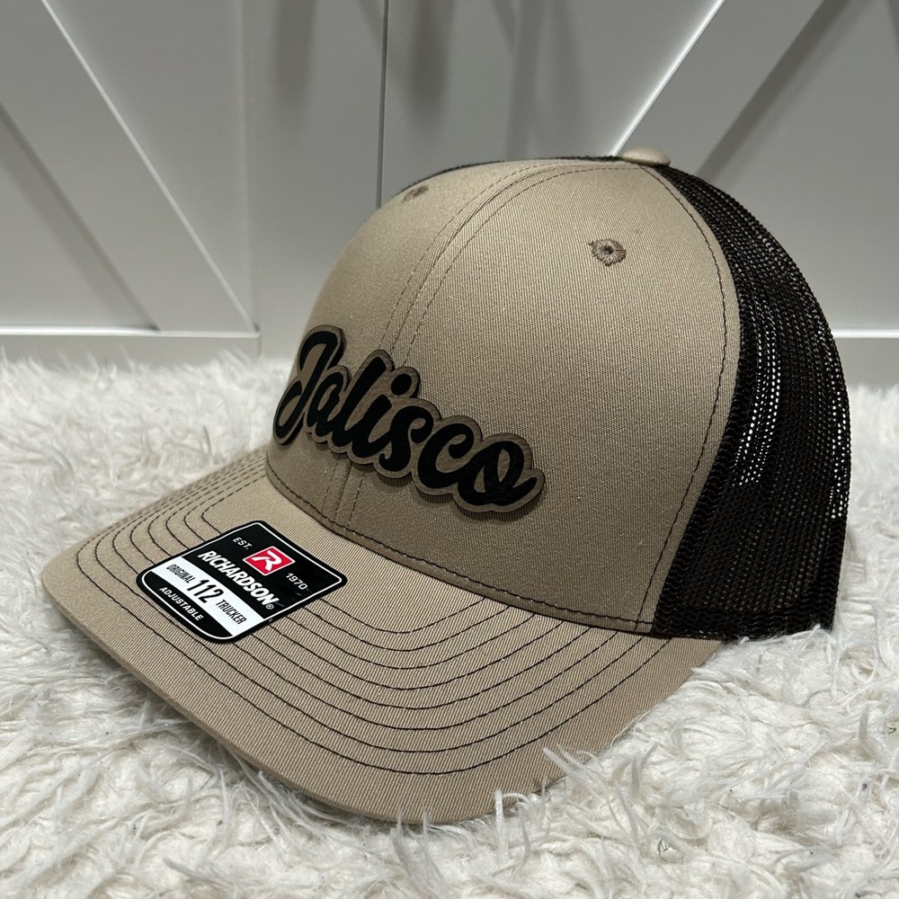 Jalisco. Laser engraved Richardson 112 trucker hat.